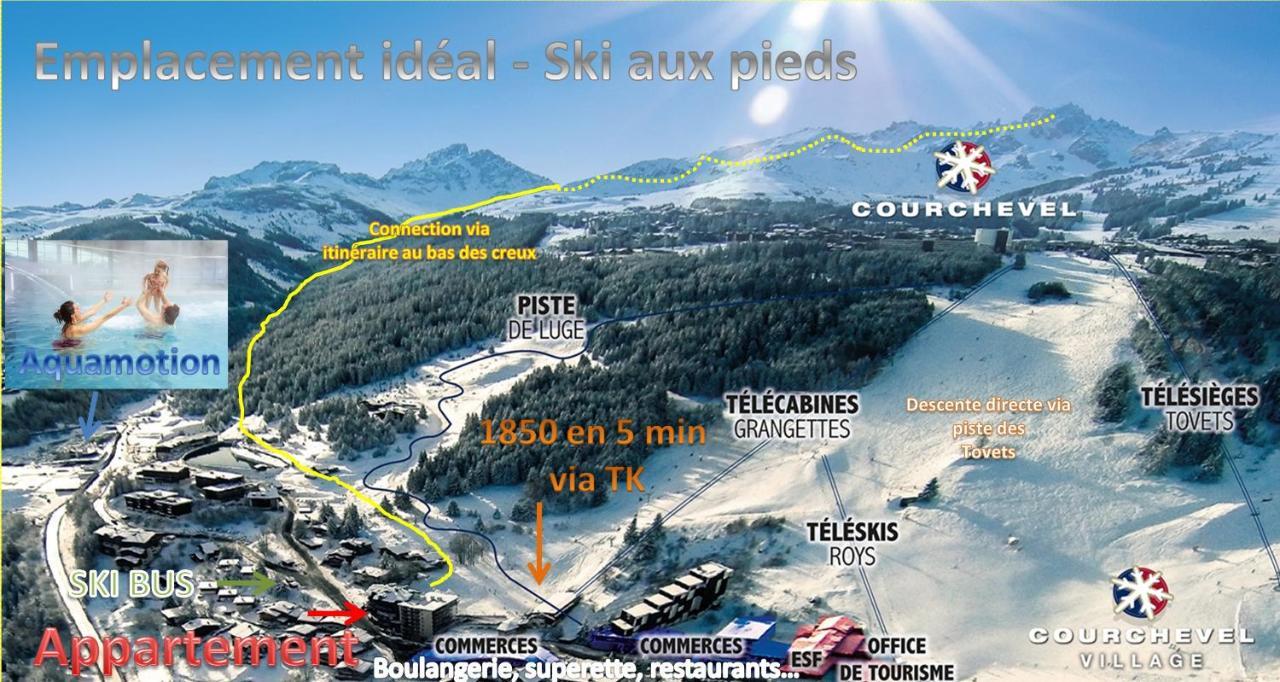Courchevel 1550 - Veritable Ski Aux Pieds - Appartement Les Tovets T2 - 47M2 - 4P Εξωτερικό φωτογραφία